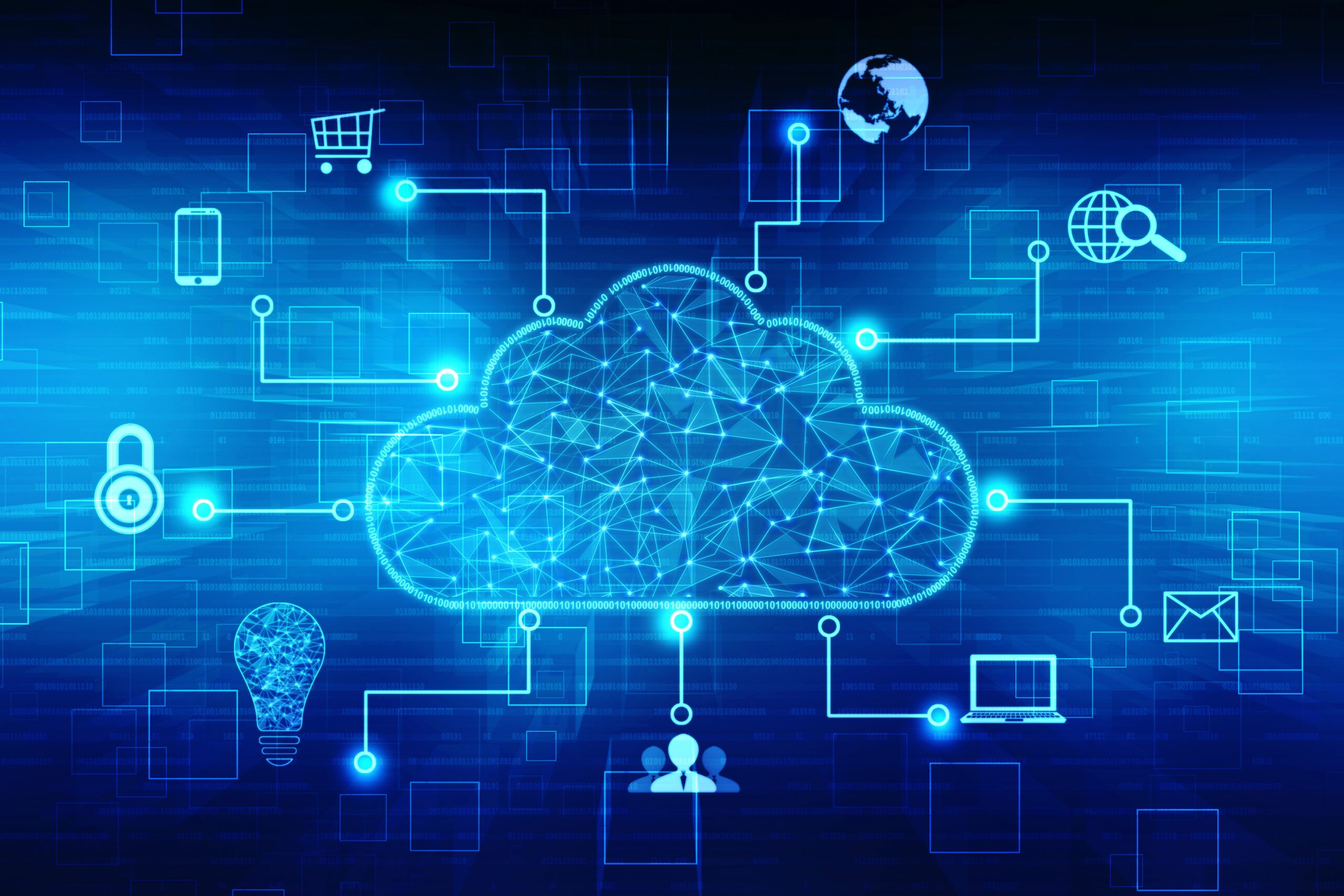 Cyber cloud connecting different aspects of technology